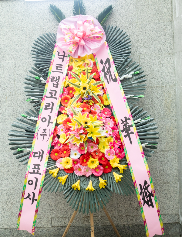 축하화환 실배송 사진 - 배송지역 안양